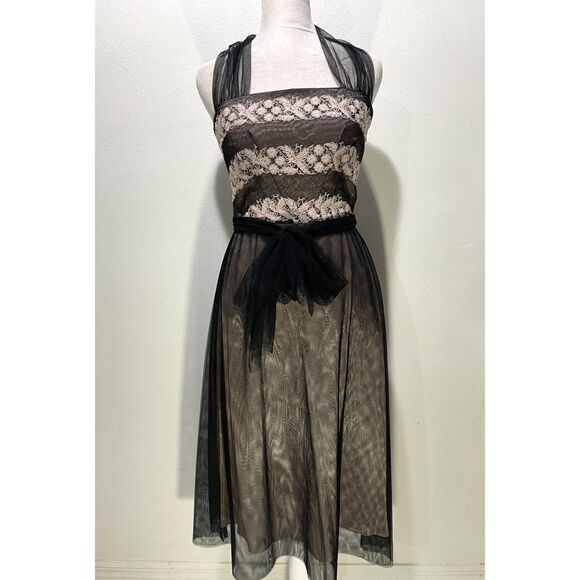 Laundry by shelli Segal dress Y2K whimsy goth emo fairy retro casual prom women2 - Picture 10 of 10